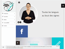 Tablet Screenshot of langueturquoise.com